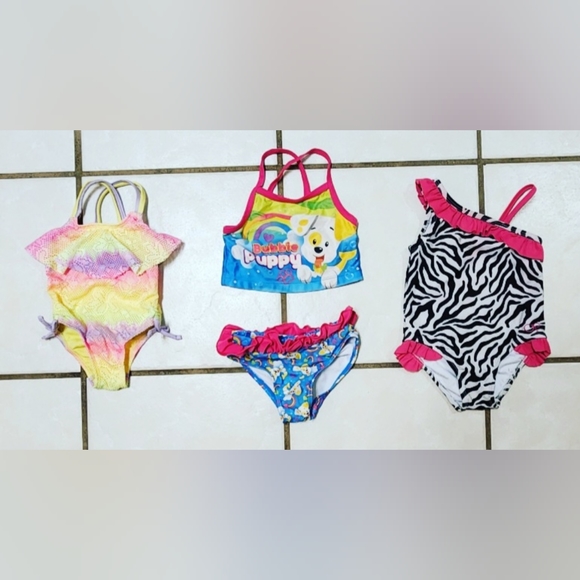 Mixed Colorful Lot of Babygirl Toddler Summer Clothes Size 12M - Picture 2 of 11